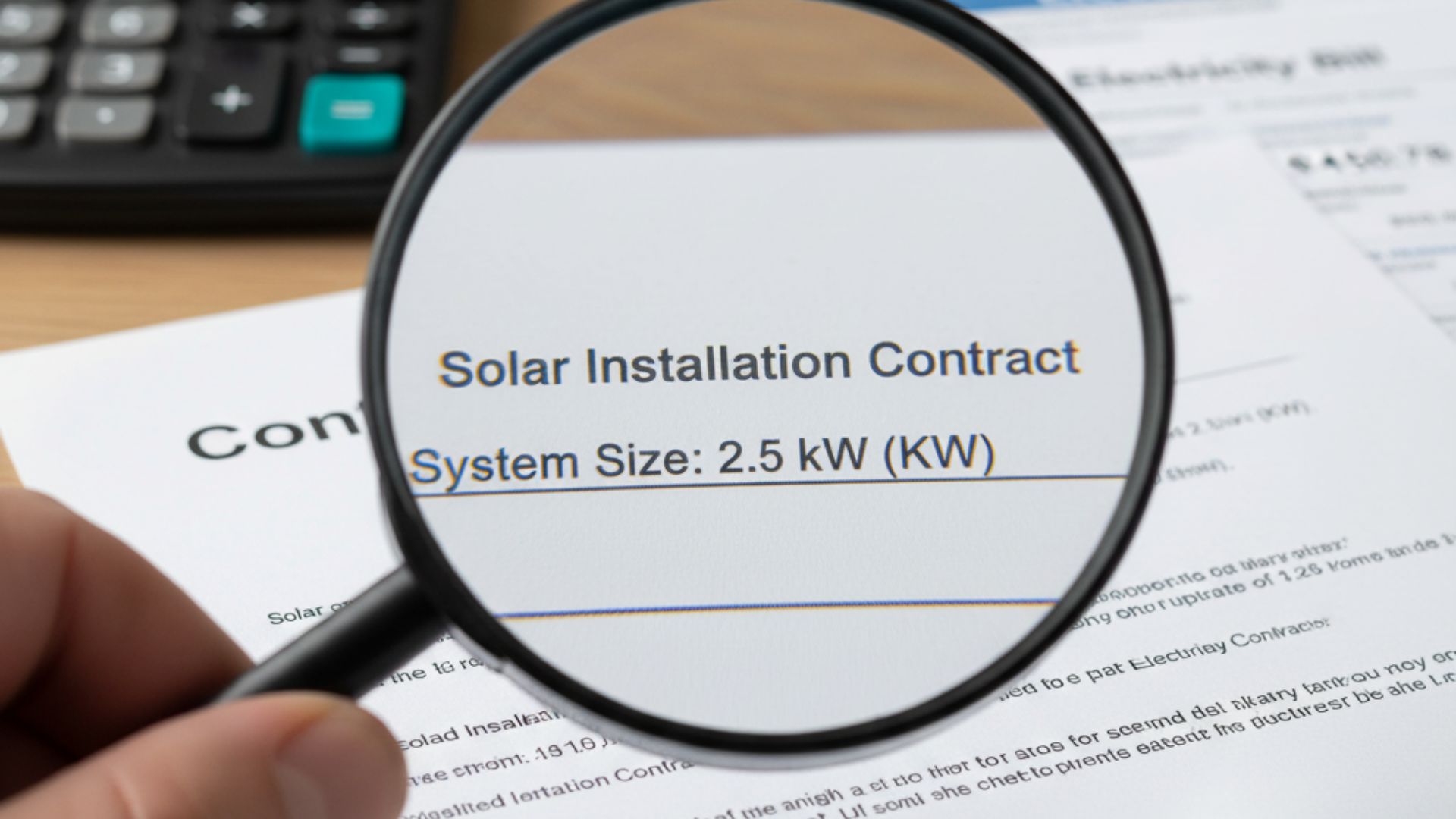 a sign of a solar undersizing scam